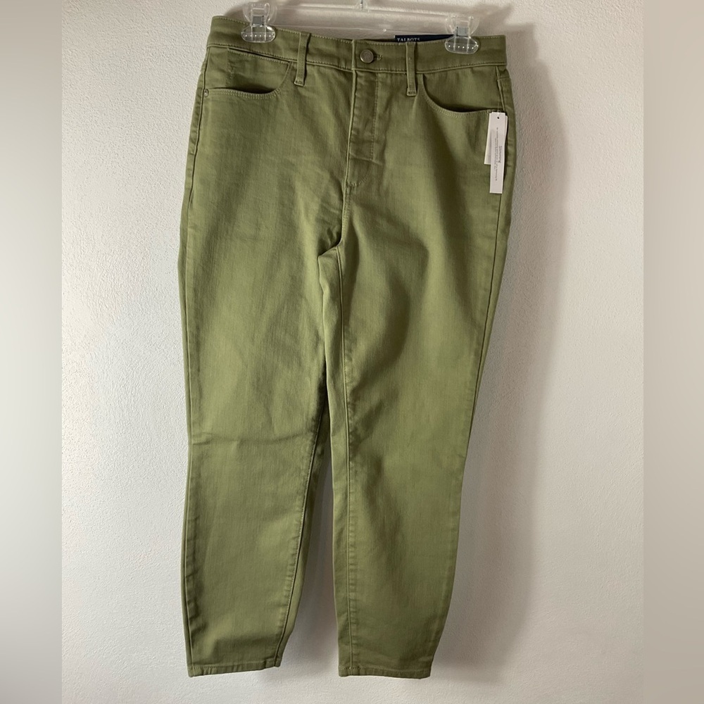 Talbots Green High Waist Cropped Jeans Sz 6